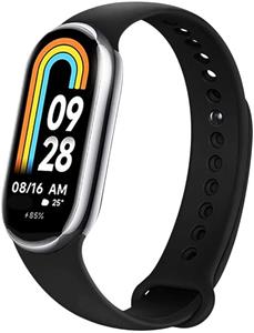 Fixed Silicone Strap silikónový remienok pre Xiaomi Smart Band 8/9, čierny