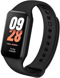 Fixed Silicone Strap silikónový remienok pre Xiaomi Smart Band 8 Active/9 Active, čierny