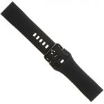 Fixed Silicone Strap silikónový remienok, šírka 20mm pre smartwatch, čierny