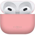 Fixed Silky ultratenké silikónové puzdro pre Apple Airpods 3, ružové