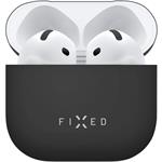 Fixed Silky ultratenké silikónové puzdro pre Apple AirPods 4, čierne