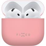 Fixed Silky ultratenké silikónové puzdro pre Apple AirPods 4, ružové