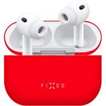 Fixed Silky ultratenké silikónové puzdro pre Apple AirPods Pro 3, červené