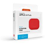 Fixed Silky ultratenké silikónové puzdro pre Apple AirPods Pro 3, červené