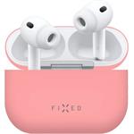 Fixed Silky ultratenké silikónové puzdro pre Apple AirPods Pro 3, ružové