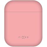 Fixed Silky ultratenké silikónové puzdro pre Apple Airpods, ružové
