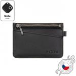 Fixed Smile Coins kožená peňaženka so smart trackerom Fixed Smile Pro, čierna