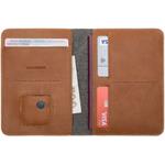 Fixed Smile Passport kožená peňaženka so smart trackerom Fixed Smile PRO, veľkosť cestovného pasu, hnedá