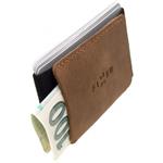 Fixed Smile Tiny Kožená peňaženka Wallet so smart trackerom Fixed Smile Motion, hnedá