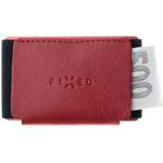 Fixed Smile Tiny Wallet kožená peňaženka so smart trackerom Smile PRO, červená