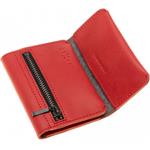 Fixed Smile Tripple kožená peňaženka so smart trackerom Fixed Smile Pro, červená