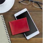 Fixed Smile Wallet kožená peňaženka so smart trackerom Smile, červená