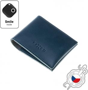 Fixed Smile Wallet kožená peňaženka so smart trackerom Smile PRO, modrá