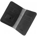 Fixed Smile Wallet XL Kožená peňaženka so smart trackerom Fixed Smile Motion, čierna