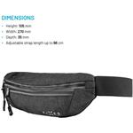 Fixed Sportbelt, športová ľadvinka, sivá