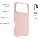 Fixed Story pogumovaný kryt pre Apple iPhone 17 Pro, ružový