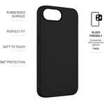 Fixed Story pogumovaný kryt pre Apple iPhone 17e/16e, čierny