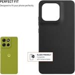 Fixed Story pogumovaný kryt pre Motorola Moto G86 5G/Power, čierny