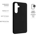 Fixed Story pogumovaný kryt pre Samsung Galaxy S25+, čierny