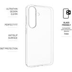 Fixed Story Slim ultratenký TPU gélový kryt pre Samsung Galaxy S25, 0,6 mm, číry