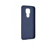 Fixed Story zadný pogumovaný kryt pre Motorola Moto E7 Plus, modrý