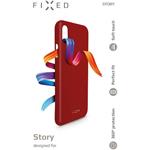 FIXED Story zadný silikónový kryt pre Huawei P30, červený