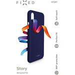 FIXED Story zadný silikónový kryt pre Huawei P30, modrý