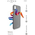 FIXED Story zadný silikónový kryt pre Huawei P30, sivý
