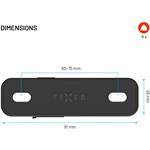 Fixed Tag Bikee, bluetooth lokátor, čierny