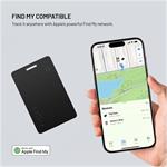 Fixed Tag Card 2 Smart tracker s podporou Find My, bezdrôtové nabíjanie, čierny