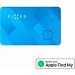 Fixed Tag Card Smart tracker s podporou Find My, bezdrôtové nabíjanie, modrý