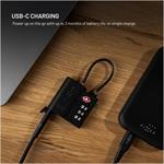 Fixed Tag Lock Smart tracker s podporou Find My a TSA, čierny