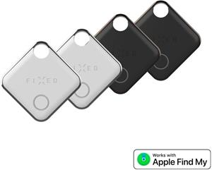 Fixed Tag Smart tracker s podporou Find My, 4 ks, 2x čierny + 2x biely