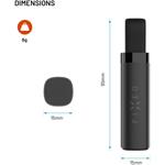 Fixed Tag Stick Smart tracker s podporou Find My, čierny