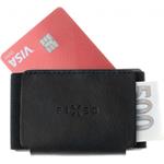 Fixed Tiny Wallet kožená peňaženka pre AirTag z pravej kože, čierna