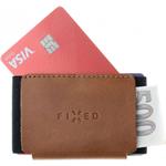 Fixed Tiny Wallet kožená peňaženka pre AirTag z pravej kože, hnedá