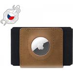 Fixed Tiny Wallet kožená peňaženka pre AirTag z pravej kože, hnedá