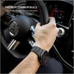 Fixed Titanium Strap titánový remienok pre Apple Watch 44/45/46/49mm, čierny