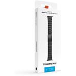 Fixed Titanium Strap titánový remienok pre Apple Watch 44/45/46/49mm, čierny
