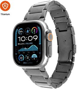 Fixed Titanium Strap titánový remienok pre Apple Watch 44/45/46/49mm, prírodný titán