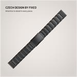 Fixed Titanium Strap titánový remienok pre Garmin QuickFit 22mm, čierny