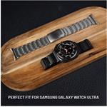 Fixed Titanium Strap titánový remienok pre smartwatch Samsung Galaxy Watch Ultra, čierny
