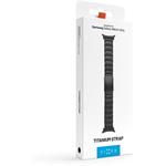 Fixed Titanium Strap titánový remienok pre smartwatch Samsung Galaxy Watch Ultra, čierny