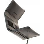 Fixed Tripple Wallet kožená peňaženka pre AirTag z pravej kože, čierna