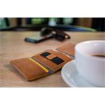 Fixed Tripple Wallet kožená peňaženka pre AirTag z pravej kože, hneda