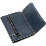 Fixed Tripple Wallet kožená peňaženka z pravej kože, modrá