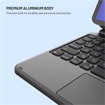 Fixed Typee Alu, puzdro s bezdrôtovou klávesnicou pre Apple iPad Pro 11" (2018-2022)/iPad Air (2020-2026), CZ, čierne
