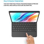 Fixed Typee puzdro s bezdrôtovou klávesnicou s magnetickým uchytením pre Apple iPad 10.9" Gen 10, EN, čierne