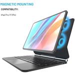 Fixed Typee puzdro s bezdrôtovou klávesnicou s magnetickým uchytením pre Apple iPad Pro 11" M4 2024/M5 2025, CZ, čierne,