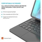 Fixed Typee puzdro s bezdrôtovou klávesnicou s magnetickým uchytením pre Apple iPad Pro 11" M4 2024/M5 2025, CZ, čierne,